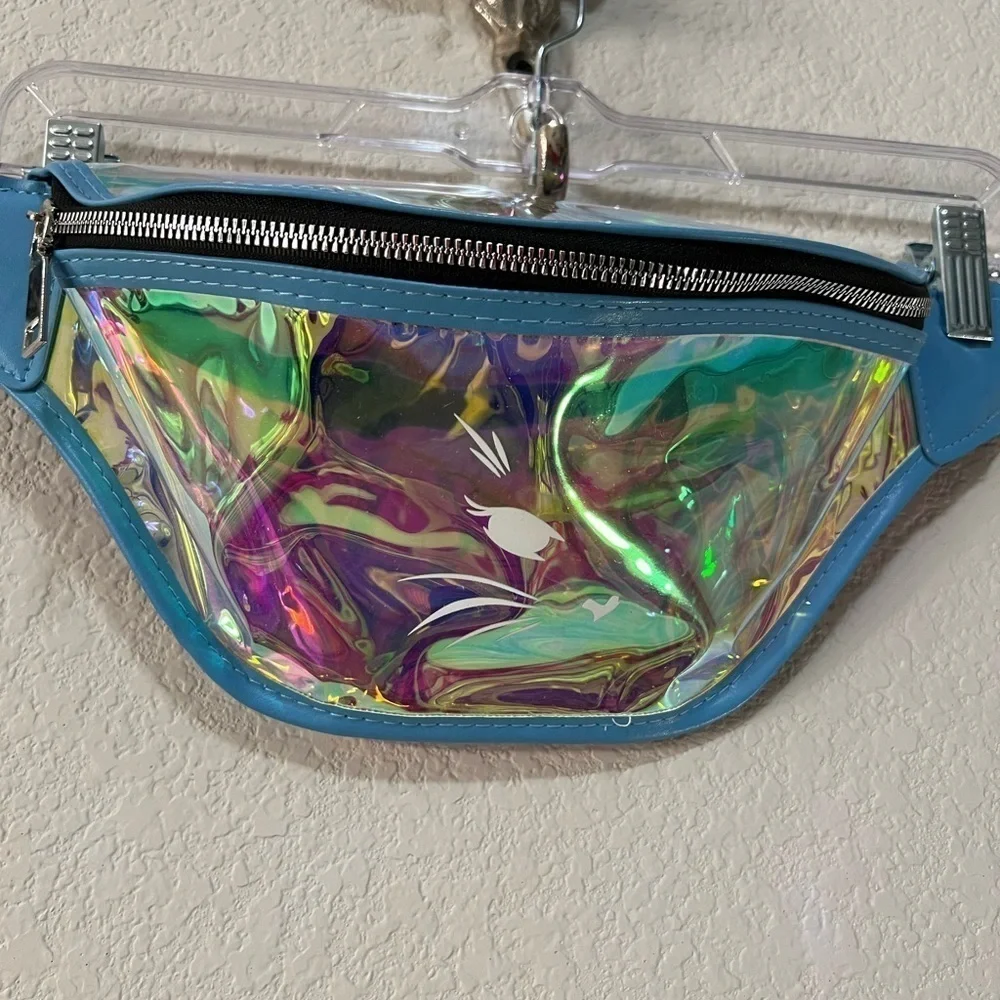 Iridescent Kitty Blue Crossbody/Fanny pack